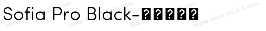 Sofia Pro Black字体转换